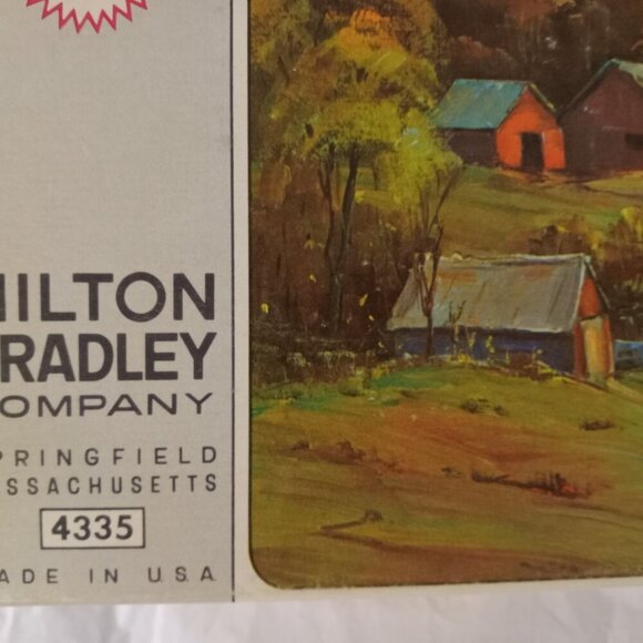 VINTAGE 1960S  Milton Bradley York Barn 1500 pc puzzle - Picture 5 of 9